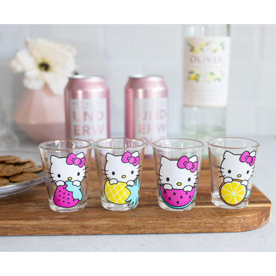 Hello Kitty, 4 pièces, 1,5 oz Ensemble de verres à liqueur
