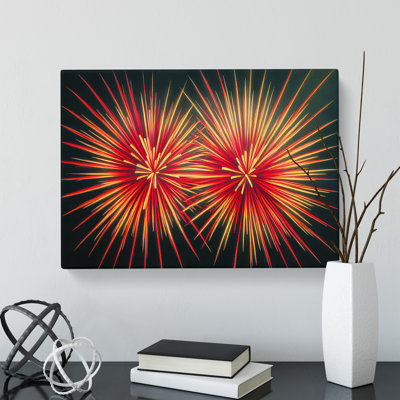 Feisty Fireworks - Wrapped Canvas