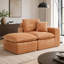 Canapé modulaire moderne de 107 po avec méridienne réversible Boucle-89485886