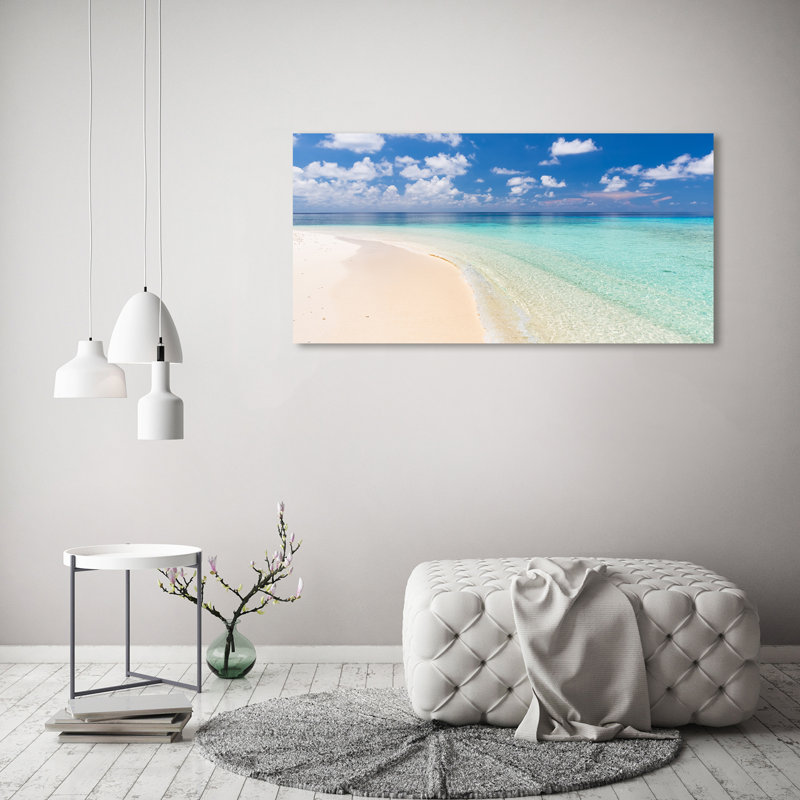 Beach In Maldives - Wrapped Canvas Print