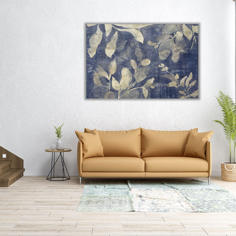 Sun Taché feuillage II - reproduction d'art sur toile, H 16 po x l 24 po