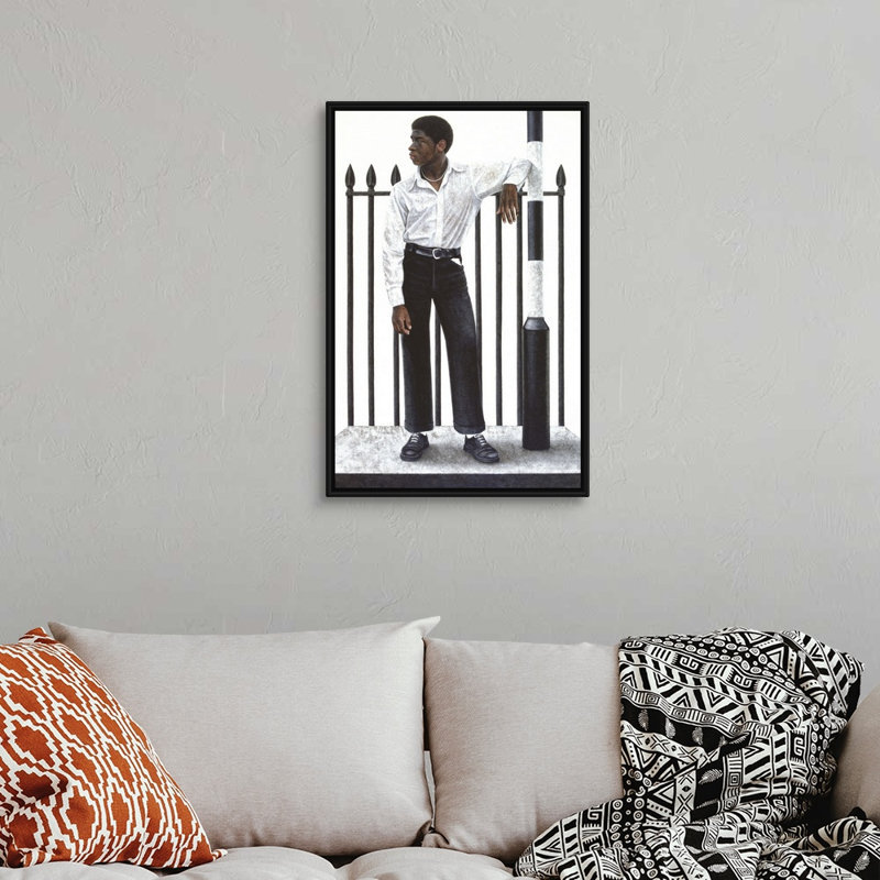 «Camouflage» par Graham Dean, reproduction sur toile, Cadre noir, H 32 po x l 22 po x P 1,75 po