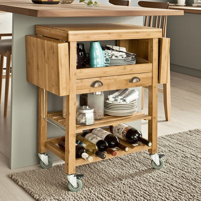 Jago Solid Wood Bar Cart