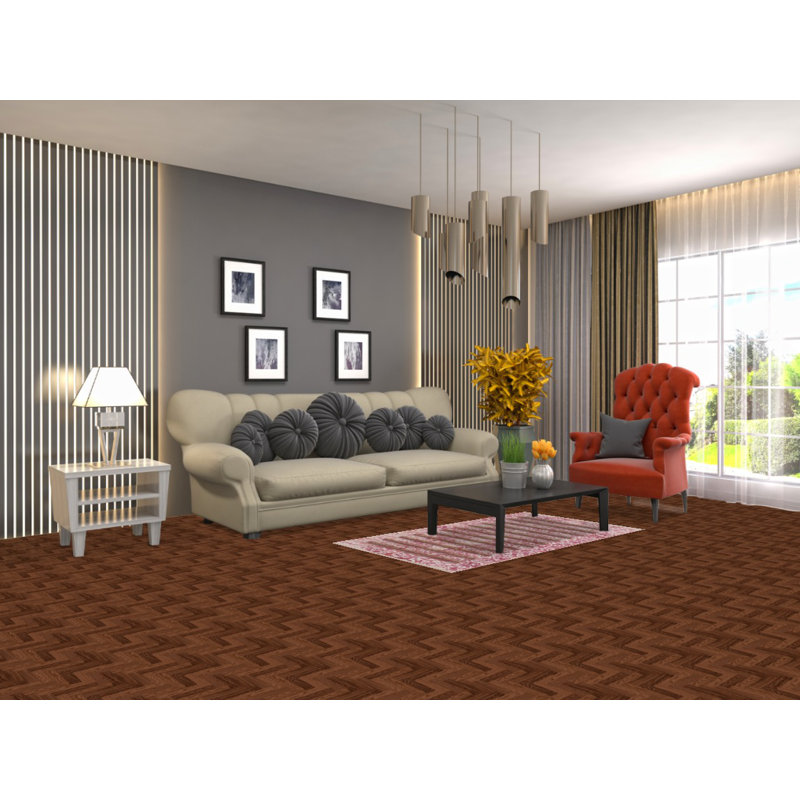 Tapis rayé abstrait moderne 3 x 5