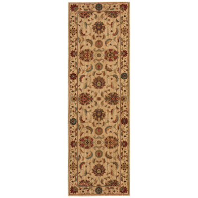 Tapis brun en laine Crownover