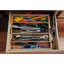 Bamboo Expandable Kitchen Drawer Organizer, Adjustable Utensil Holder And Cutlery Tray Organizer for Silverware, Utensils, Kitchen, Bedroom, Living Room Knives, 5 Slots Slots Drawer Dividers