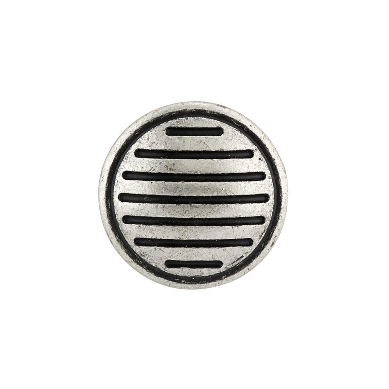 Poignée ronde 1 3/16" de diamètre Expression, Argent ancien