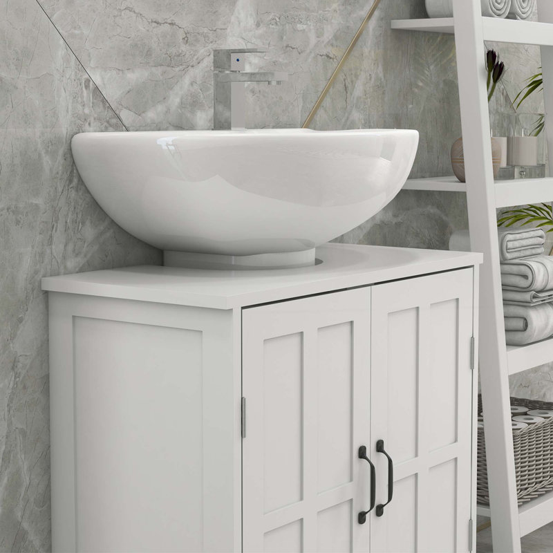 Bathroom Sink Cabinet, Pedestal Sink Cabinet with Adjustable Shelf