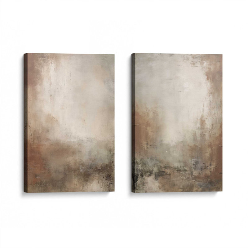 Russet Mists Unfolding, Set of 2 Print on Canvas, 48" H x 32" W x 1.25" D, Wrapped Canvas