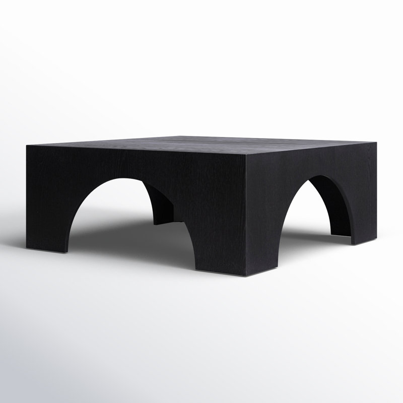 Table basse 4 pieds Metinaro, Noir