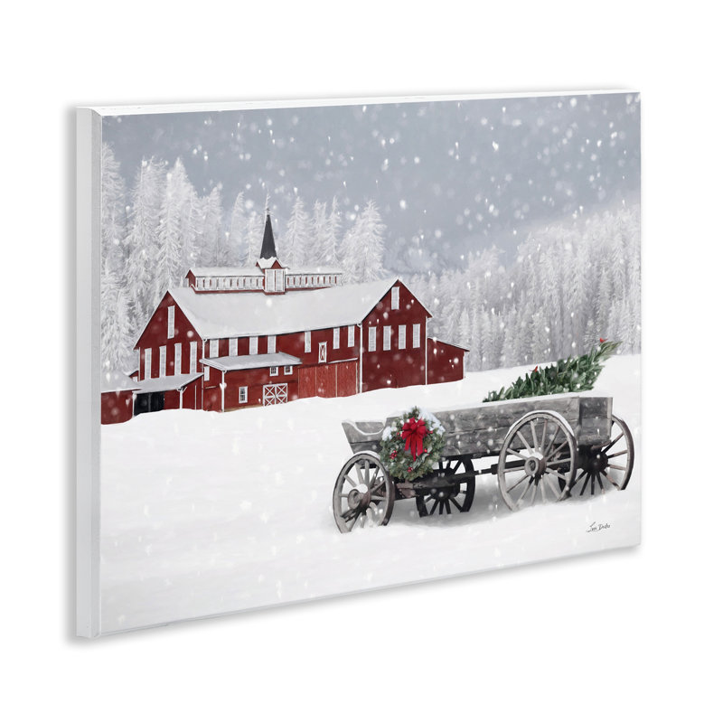 «Winter Wagon Scene» par Lori Deiter