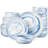 24 Piece Porcelain China Dinnerware Set - Service for 8-1782980659