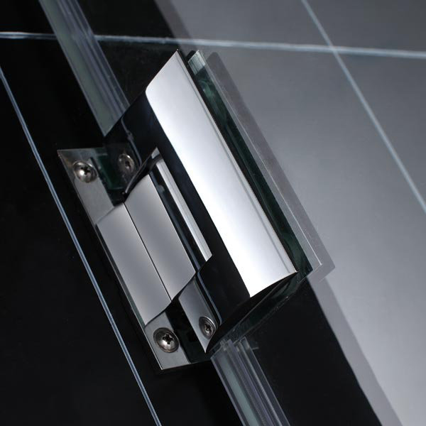 DO NOT SELL OR SET LIVE!Unidoor Frameless Shower Door with Adjustable 24" Stationary Panel