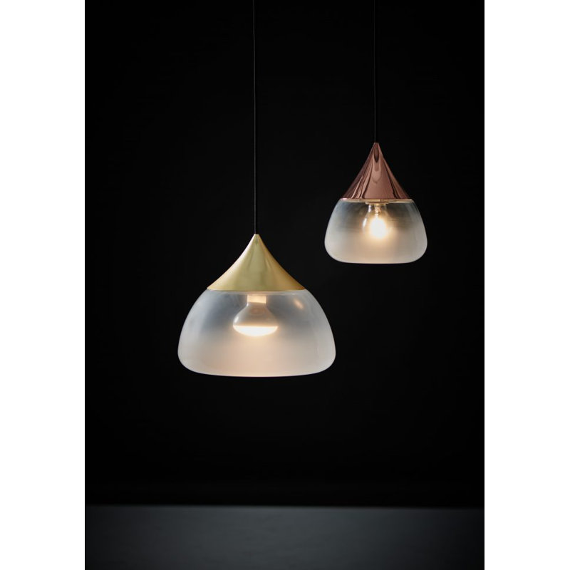 Mist 1 - Light Pendant, Matte Brass, 8.2" H x 7.1" W x 8.3" D