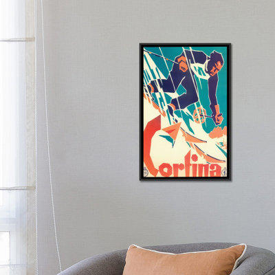 " Skiing V " by Vintage Apple Collection