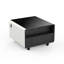 Table d'appoint moderne et moderne avec réfrigérateur intégré, charge sans fil, contrôle de la température, prise de courant, ports USB, protection pour prise de courant, lumière à induction, blanc-2016144126