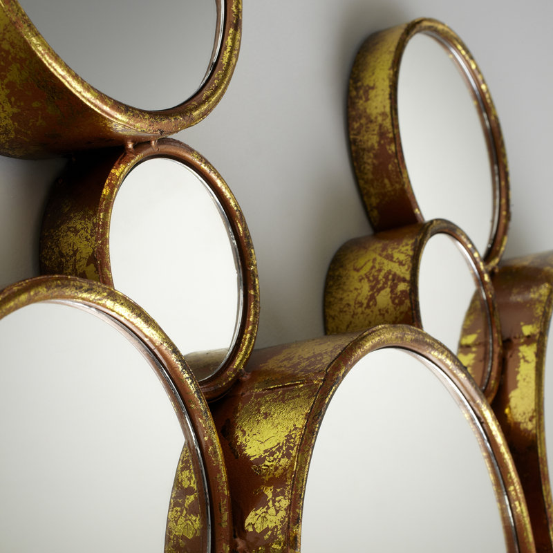 Bubbles Flat Metal Mirror