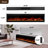 Narrow bezel electric fireplace with a hidden vent design to maximize the visible area. It supports both wall-mounted and built-in installation modes.-1615399665