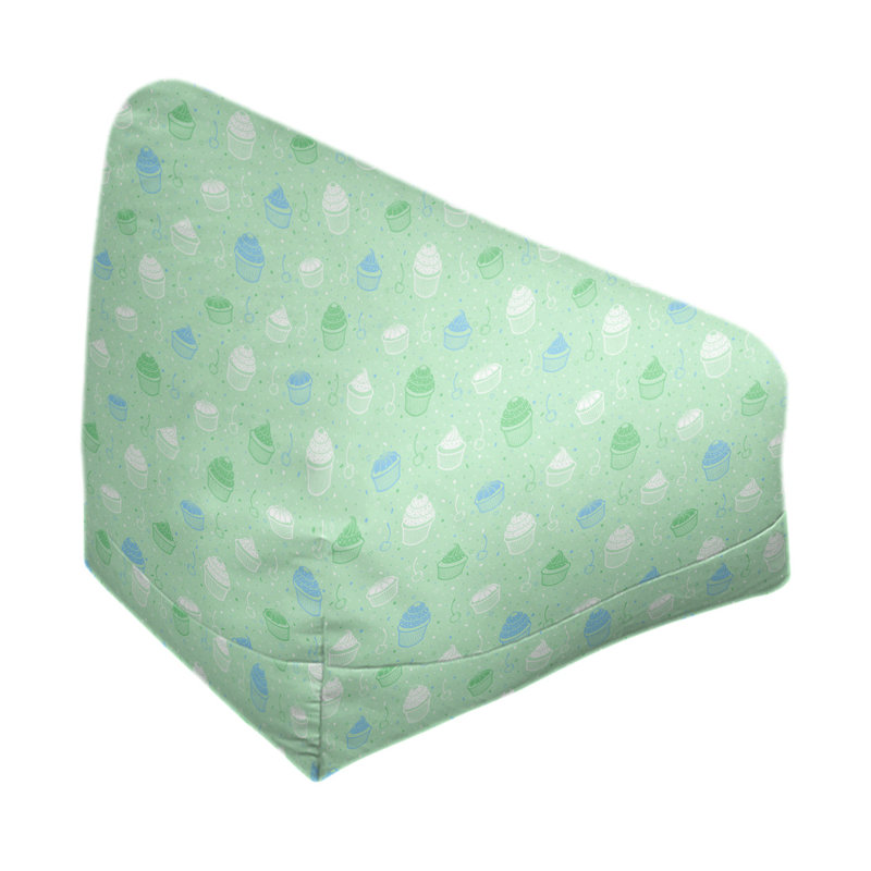 Petite chaise à sacs à billes & Leffel, H 86 po x l 2 po x P 43 po, Vert / Bleu, Pas de bourre