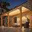 Pavillon de jardin extérieur en bois 14 pi x 10 pi pour patio
