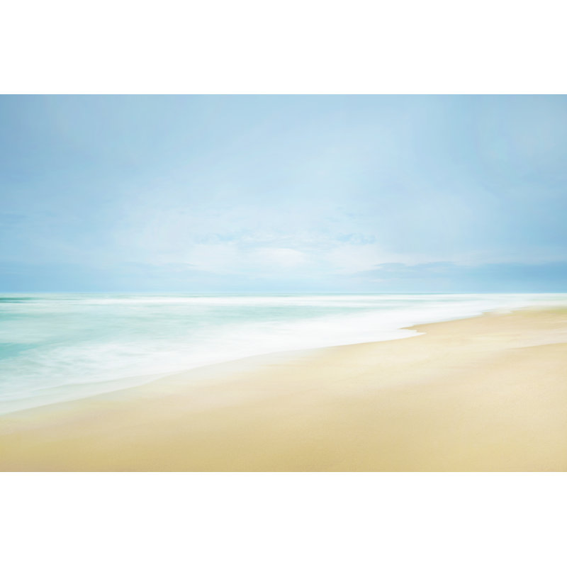 Beachscape IV 1 Piece Wall Art on Canvas, 81cm H x 122cm W, Black Floater Framed