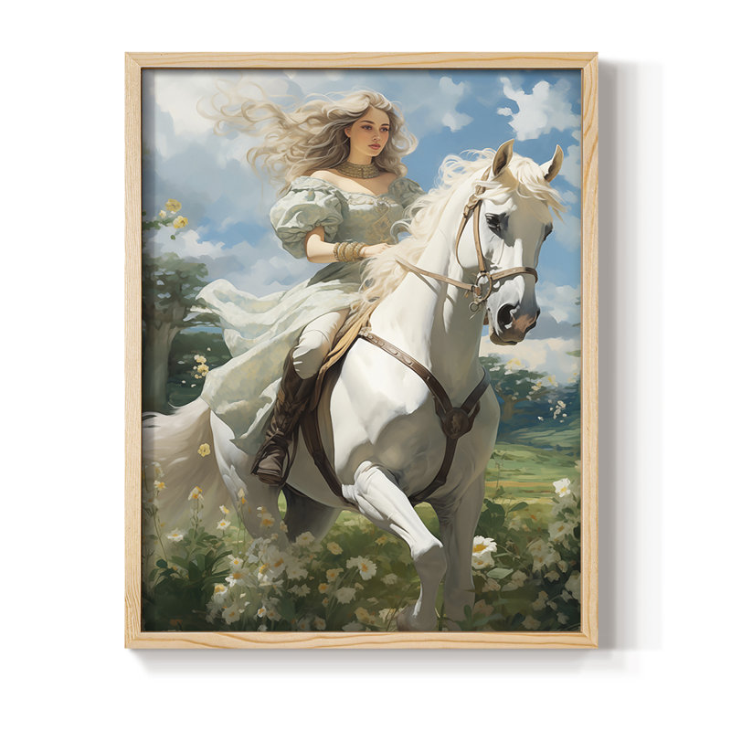 Reproduction encadrée WOMEN Series CMLIV - bois massif, Naturel, H 15 po x l 12 po