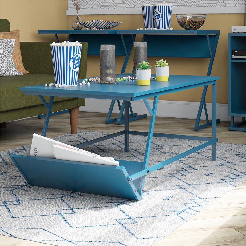 Kaimerry Four Leg Coffee Table, Blue