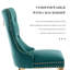 Chaise d'appoint de salle à manger en velours avec pieds plaqués or Jaqua (ensemble de 2)-1101657199