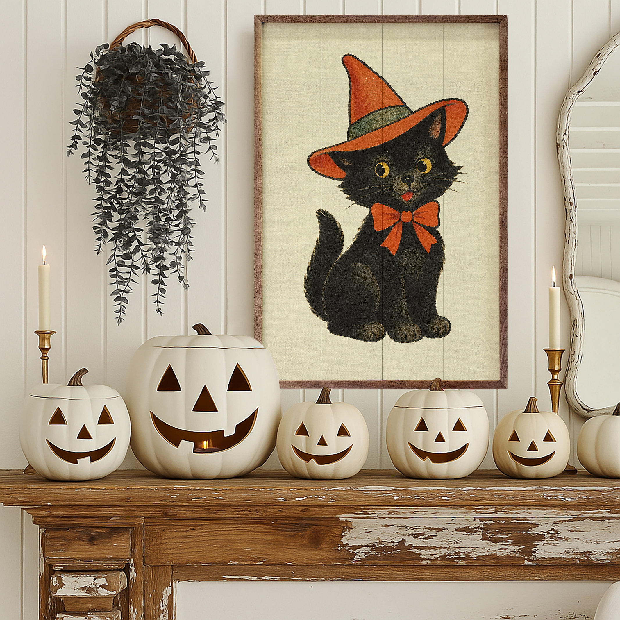 The Holiday Aisle® Vintage Halloween Cat - Wayfair Canada