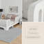 Lit simple Montessori avec porte de sécurité et clôture - Lit pour enfant à profil bas, sans sommier, blanc-1654971747-1656619682