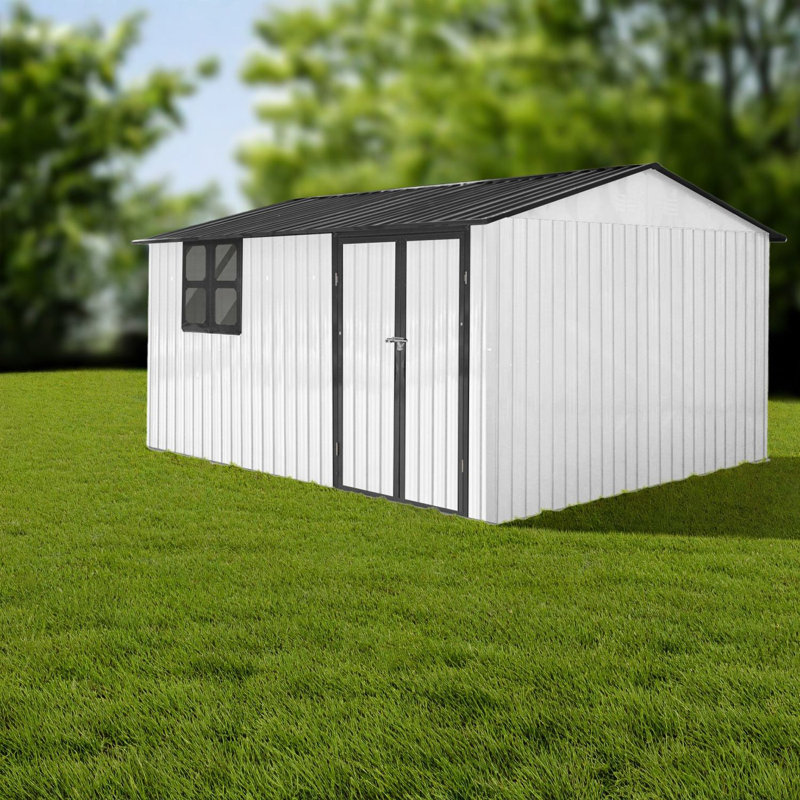 Durable Metal Storage Sheds, Spacious Design, Modern Outdoor Use