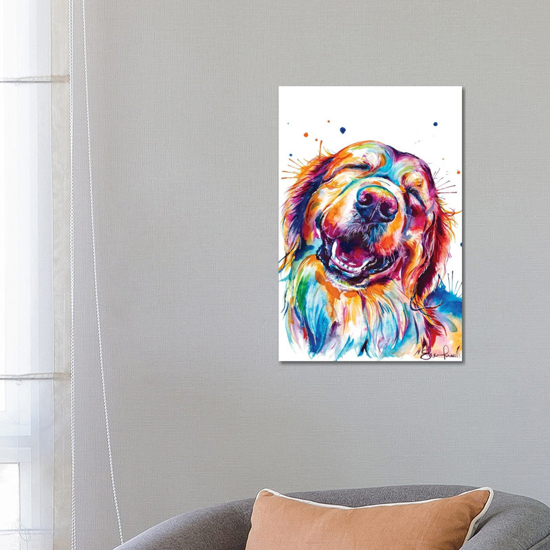 Golden Smile by Weekday Best - Gallery-Wrapped Canvas Giclée on Canvas, 101.6 cm H x 66.04 cm W x 3.175 cm D, Canvas
