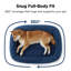Lit orthopédique pour chien de taille moyenne, avec traversin ovale avec housse en molleton doux imperméable et lavable-132090055-132219549