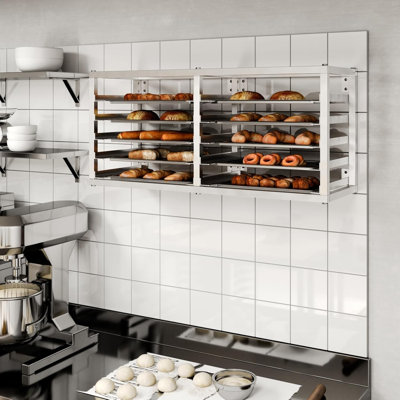 Étagère de boulanger murale en aluminium Express KitchQuip - H 18 po x l 40 po x P 13 po