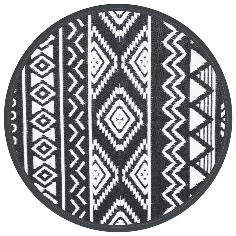 Westrem Double Layer Indoor / Outdoor Area Rug, Round 120cm
