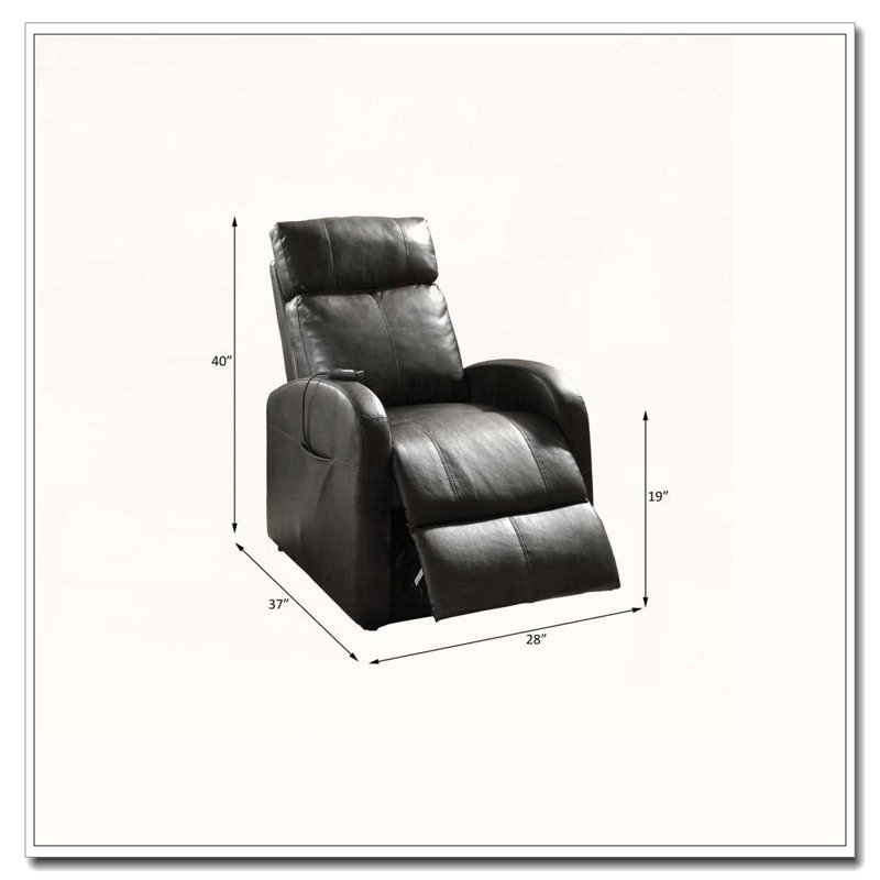 Fauteuil inclinable électrique en cuir synthétique