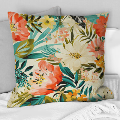 Floral Throw Pillow