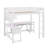 Full-Size Gaming Loft Bed With Built-In Desk, Charging Station And LED Lights, Includes Storage Shelf, Cloth Bag And Sturdy Wood Frame-1063452250