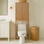 Armoire de rangement au-dessus de la toilette 2 portes Tremolo avec tablettes robustes pour l'organisation de la salle de bain-1566110312