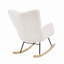 Fauteuil berçant et oscillant rembourré et rembourré en tissu-1831650746