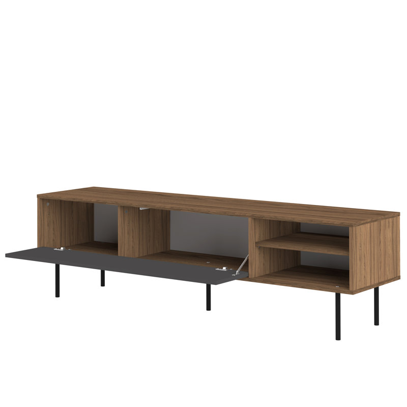Shadawn TV Stand for TVs up to 65", Walnut/Grey