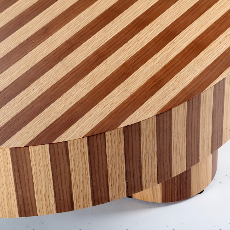 Table basse vintage en bois massif peinte à la main, H 13 po x L 39,4 po x l 39,4 po