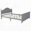 Lit plateforme en bois avec tête et pied de lit-69759044-69759047