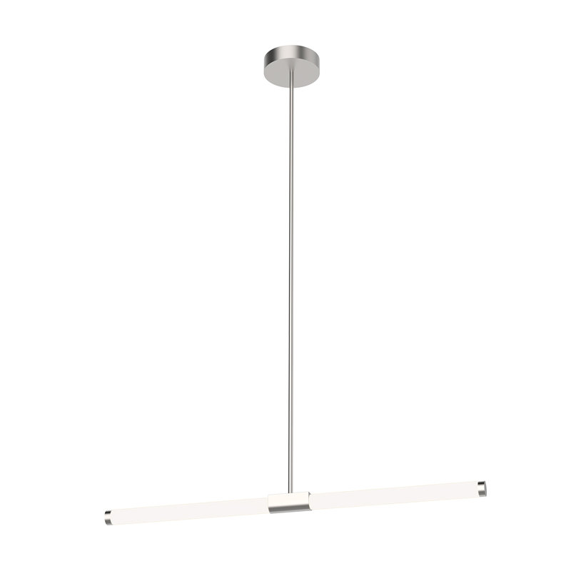 1 - Light LED Kitchen Island Pendant, Brushed Nickel