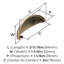 Poignée coupelle 3 po (76 mm) bronze champagne Ravino - paquet de 10-111778434-124176793