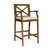 Zaryiah Acacia Outdoor Stool with Cushion-1998255652