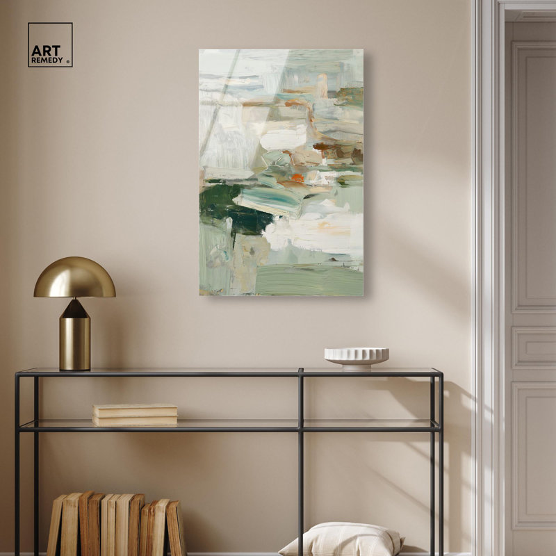 Décoration murale verte Hush Coastal Vibrancy I par Art Remedy, H 30 po x l 20 po