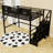 Metal Loft Bed with Stairs and Wardrobe-1835746985