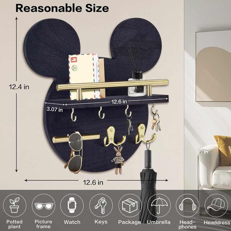 Wall mounted key holder
