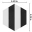 Carreau de porcelaine 9 po x 10 po Porto-64758338